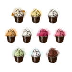 焼き菓子のお店「CATERINA」 アイスクリームのイラスト